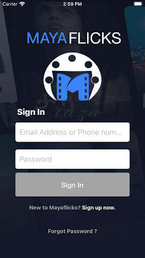 Android application MayaFlicks screenshort