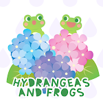 Flower Wallpaper Hydrangeas and Frogs Theme Apk