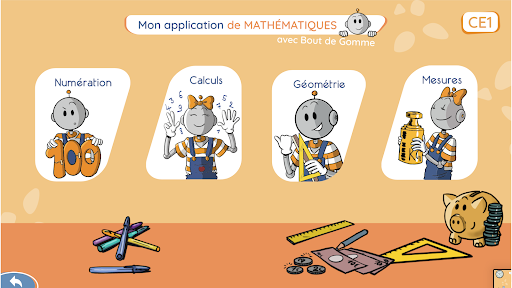 Mon appli de math CE1 avec BDG Screen 2