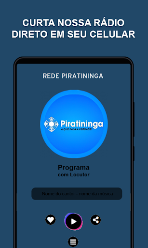 Android application Radio Piratininga screenshort