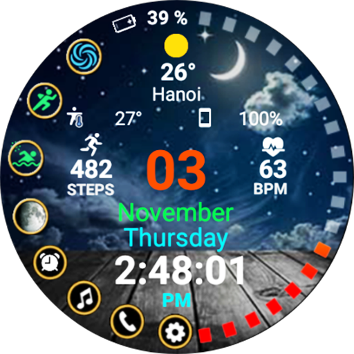 NTV90 - Christmas watchface logo