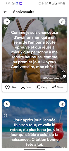 SMS Damour Messages Touchants Screen 3