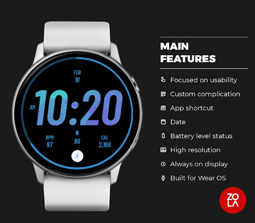 Ocean Run Watch Face Screen 2