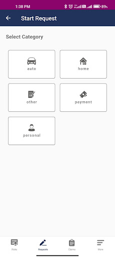 Android application My Caldwell Roach Insurance screenshort