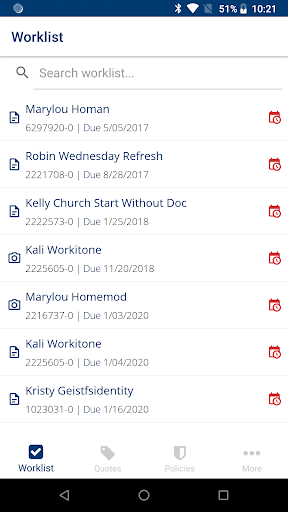 AgentConnect Mobile Screen 2