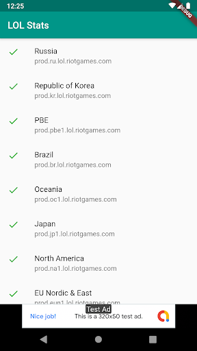 Android application LOL Stats screenshort