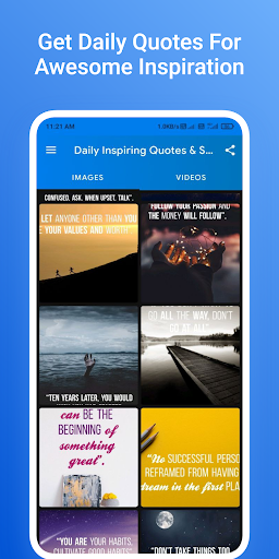 Android application Daily Inspiring Status Quotes screenshort