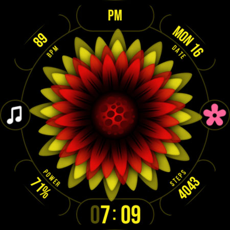 Dahlia Watch Face 034 screenshot 7