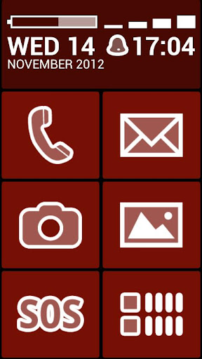 Android application BL Maroon Theme screenshort