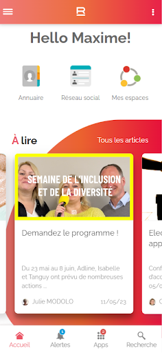 Android application La Redoute intranet - R Ways screenshort