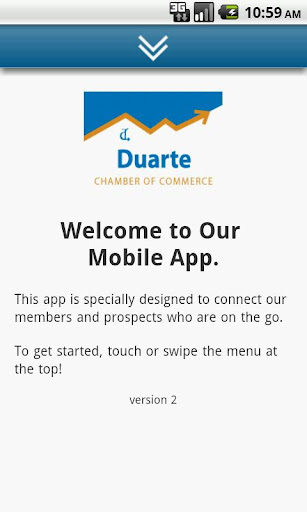 Android application Duarte Chamber of Commerce screenshort