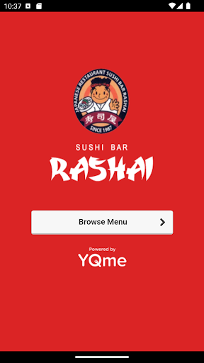 Android application Sushi Bar Rashai screenshort