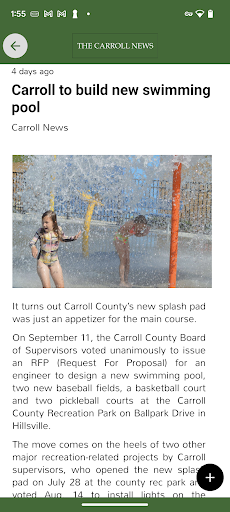 The Carroll News eEdition Screen 2