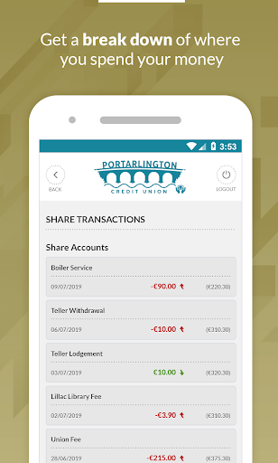 Portarlington Credit Union Screen 3