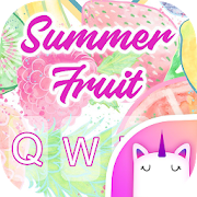 Summer Fruit Keyboard Theme for Girls