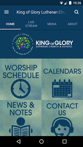 Android application King of Glory Lutheran Church screenshort