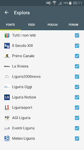 Liguria News Screen 3