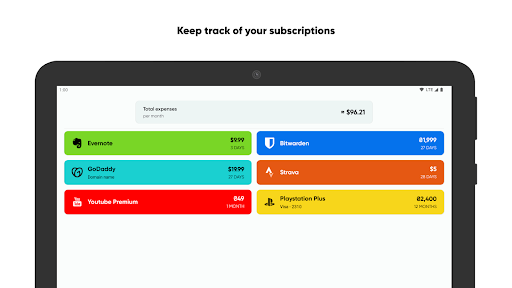 Tilla - subscriptions manager 7