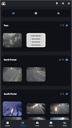 Gotthard Tunnel Traffic Screenshot