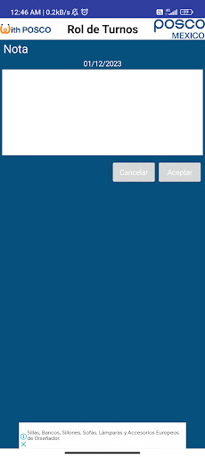 Android application Rol de Turnos PoscoMx screenshort