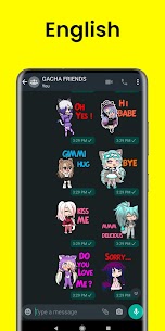 Gacha Stickers to chat with friends Apk Download 5