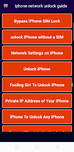 iPhone network unlock guide