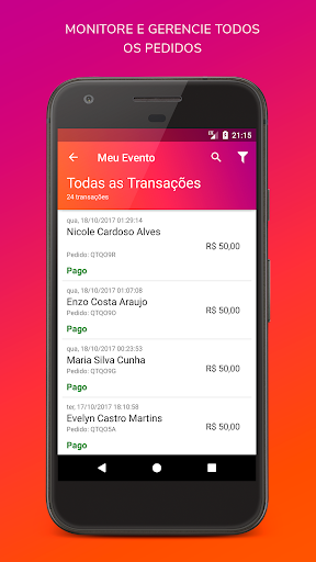 IngressoLive Organizador Screen 2