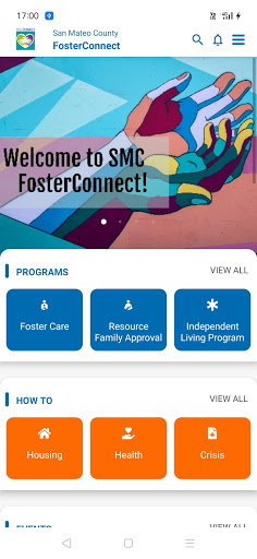Android application Foster Connect screenshort