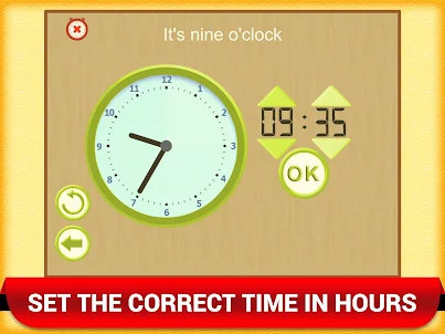 Telling Time Clock Kids Games