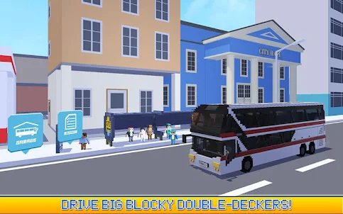 Blocky City Bus SIM driver