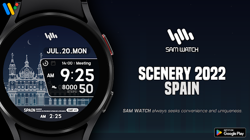 Android application SamWatch Scenery 2022 Spain screenshort