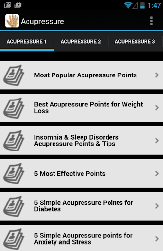 Acupressure Tips screenshot for Android