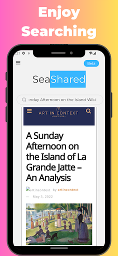 SeaShared: Search Engine Screen 3