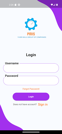 Android application PMIS screenshort