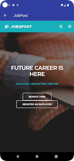Malaysia Jobs hub Screen 3