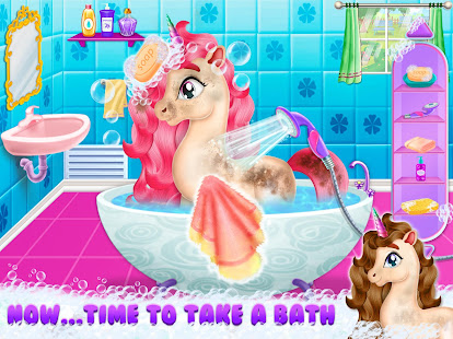 My Little Unicorn Care and Makeup - Pet Pony Care 2.3 APK screenshots 9