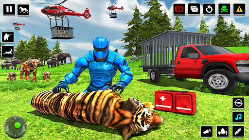 Police Robot Animal Rescue 3D Screen 2
