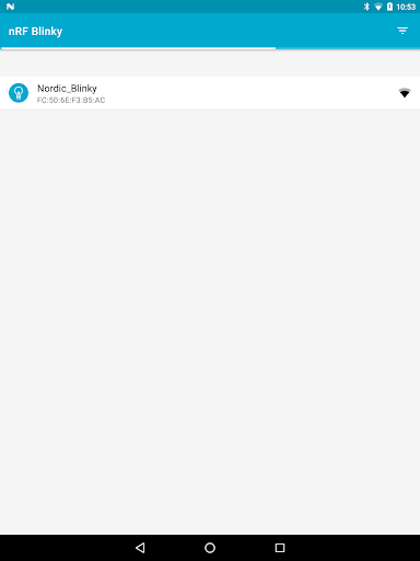 Screenshot of nRF Blinky