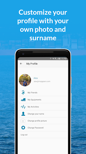 Android application EMSA-CASM screenshort
