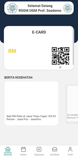Pendaftaran Online RSGM UGM Screen 2