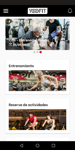 Android application Yoofit screenshort