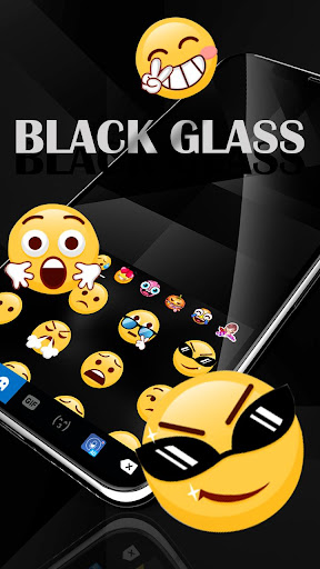 Simple Black Glass Keyboard Th Screen 3