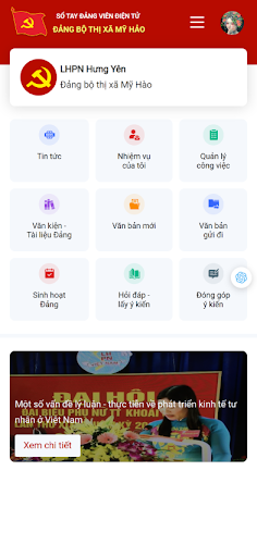 Sổ tay đảng viên Mỹ Hào Screen 2