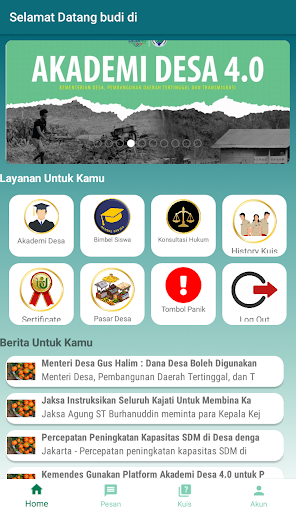 Android application Bina Desa screenshort