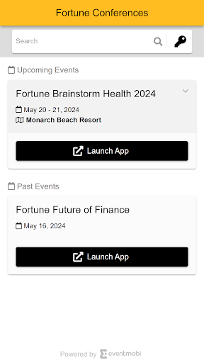 Android application Fortune Conferences screenshort