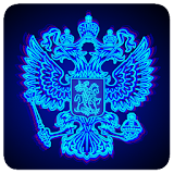 3D Neon Russian Emblem icon