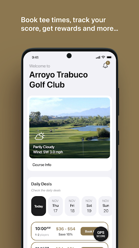Android application Arroyo Trabuco Golf Club screenshort