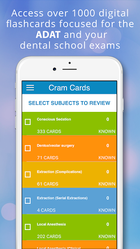 Android application ADAT Oral Surgery Cram Cards screenshort