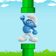 Flappy Smurf Cat - Flying cat