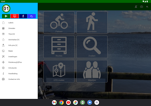 Fietsknoop biking and hiking